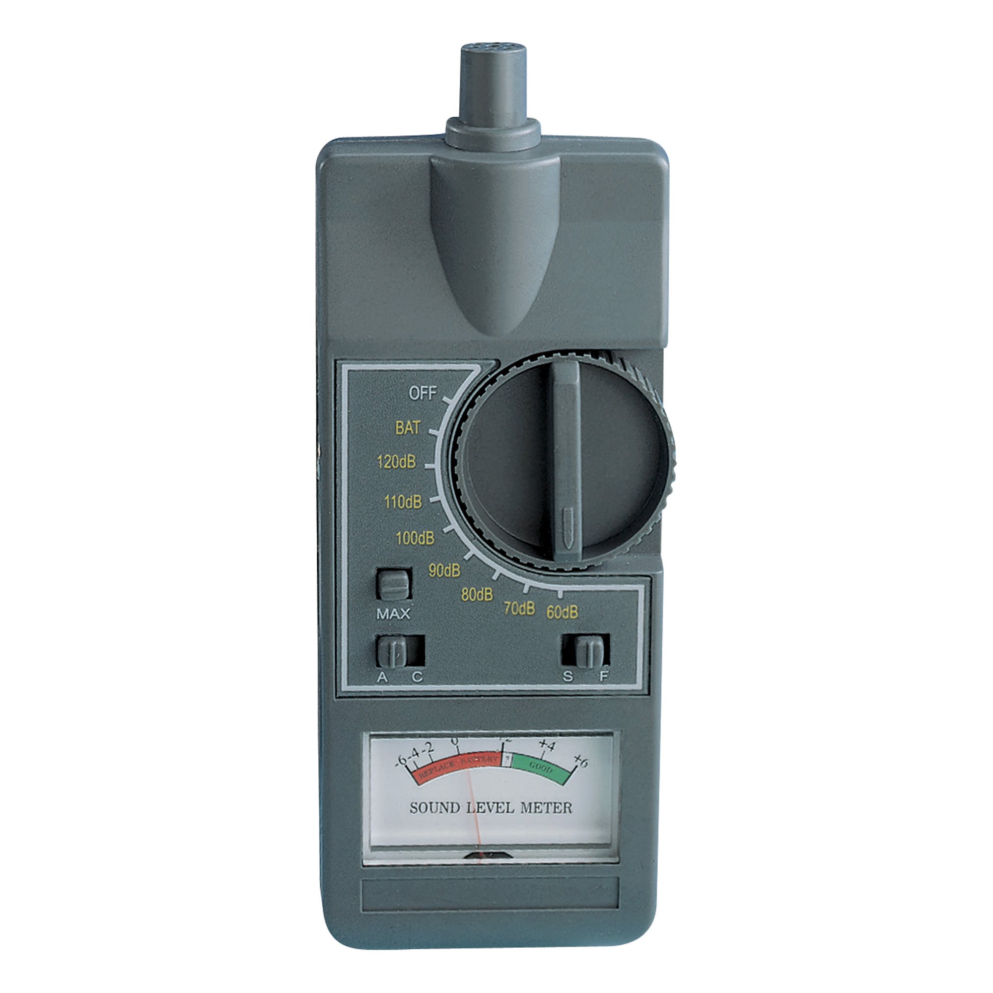Analog Sound Meter with 9 Volt Battery